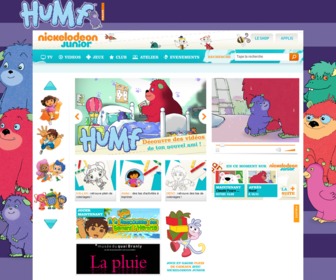 Nickelodeon junior, le site de dessins animés pour les enfants